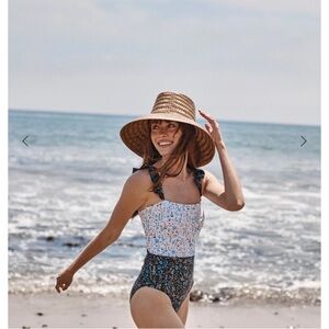 Summersalt x Rifle Paper Co. | Ruffle Oasis Menagerie Swimsuit, Size 10